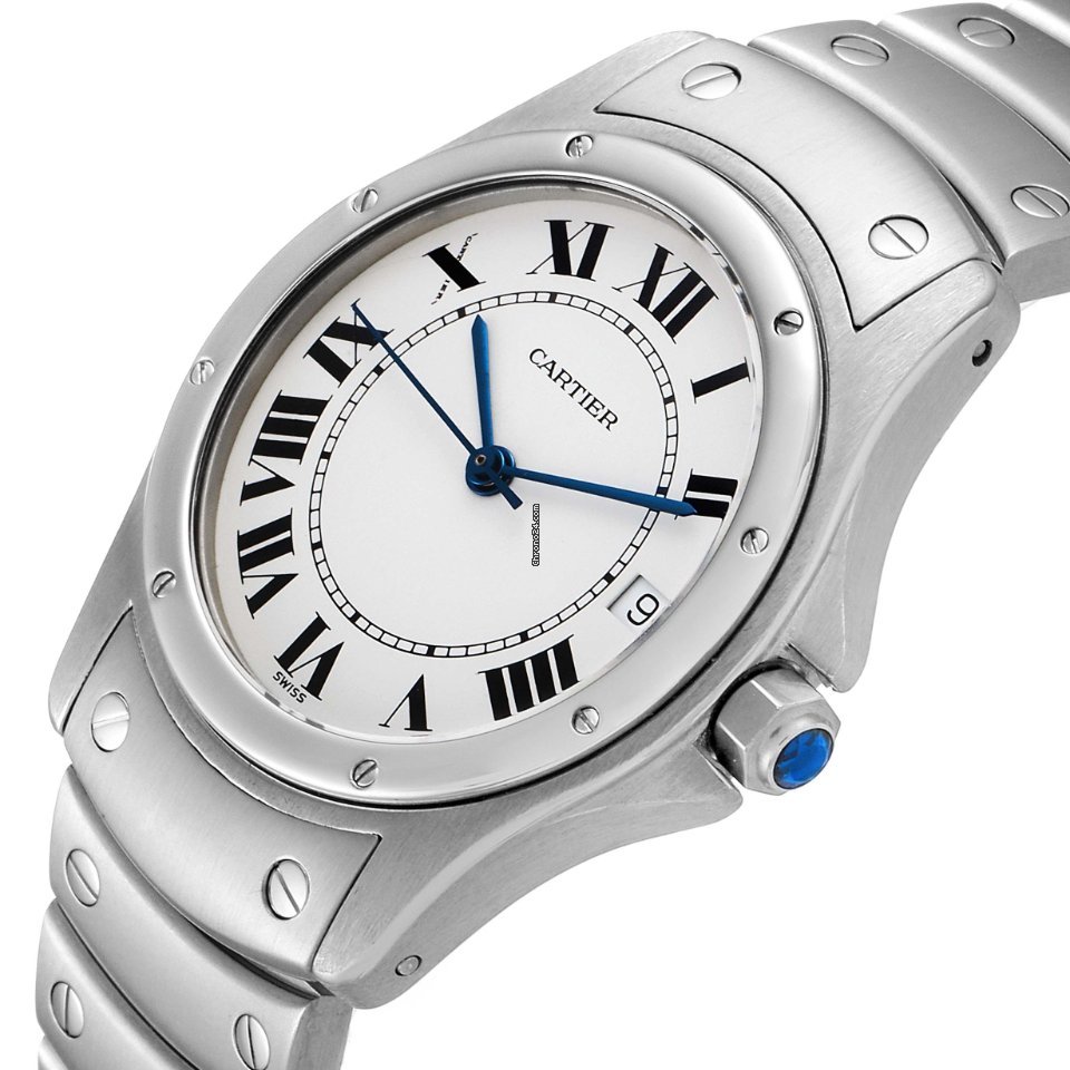 Cartier Santos Mens watch Unisex Automatic Steel 1920 Replica 6