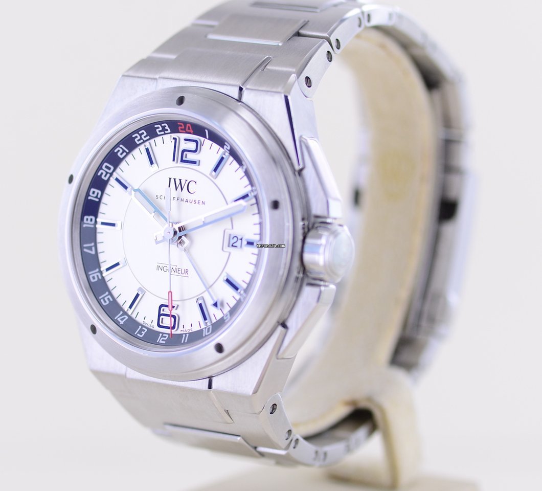 IWC Ingenieur Dual Time Mens watch Unisex Automatic Steel IW324404 Replica 6