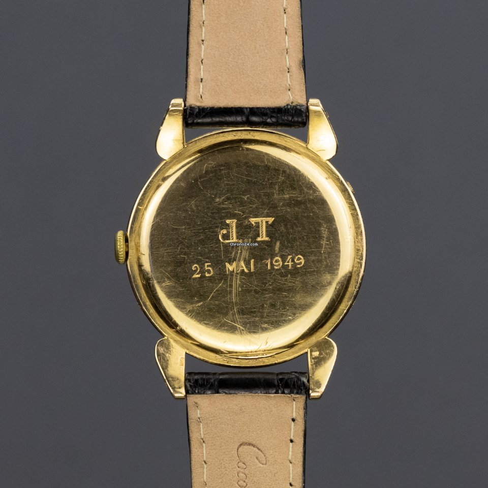 Movado Mens watch Unisex Manual winding Yellow gold R4920 Replica 6