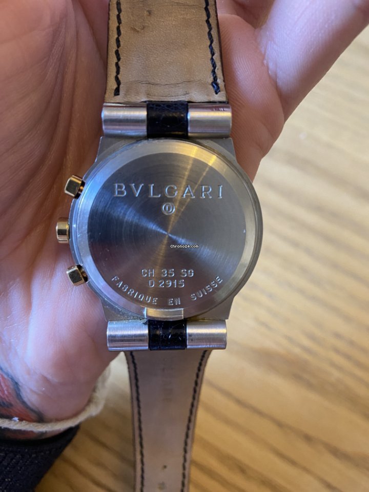 Bulgari Diagono Mens watch Unisex Manual winding Gold Steel CH 35 SG Replica 6