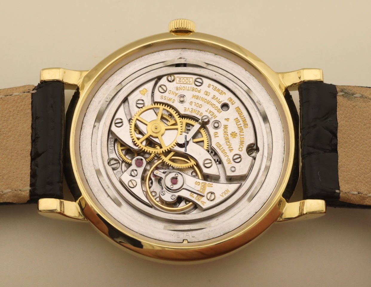 IMG_9081 Vacheron Constantin Patrimony Mens watch Unisex Manual winding Yellow gold 6044 Replica 6