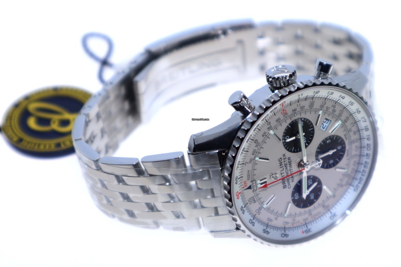 Breitling Navitimer 1 B01 Chronograph 43 Mens watch Unisex Automatic Steel AB0121211G1A1 Replica 6
