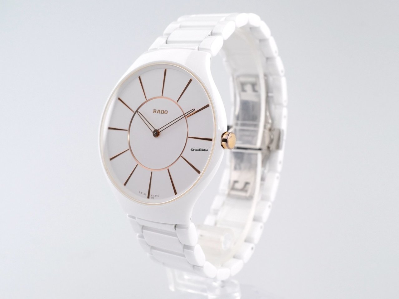 IMG_9081 Rado True Thinline Womens watch Quartz Ceramic R27957102 Replica 6