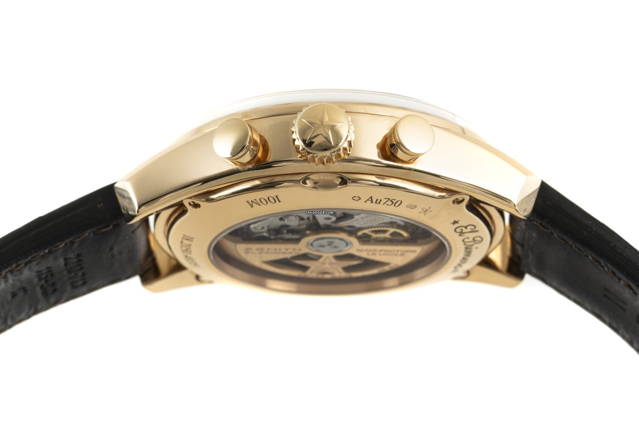 Zenith El Primero Tourbillon Mens watch Unisex Automatic Yellow gold 18.2050.4035 01.C713 Replica 6