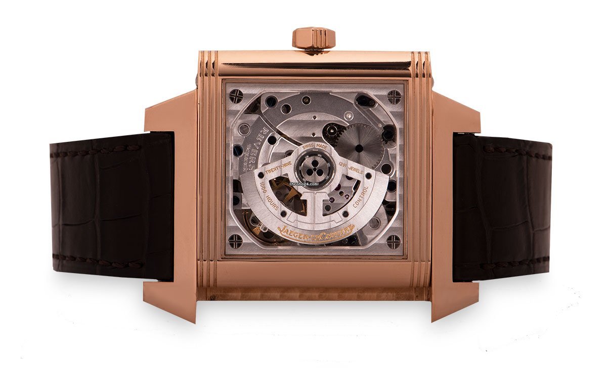 IMG_9081 Jaeger-LeCoultre Reverso Squadra Hometime Mens watch Unisex Automatic Rose gold 230.2.77 Q7002420 Replica 6