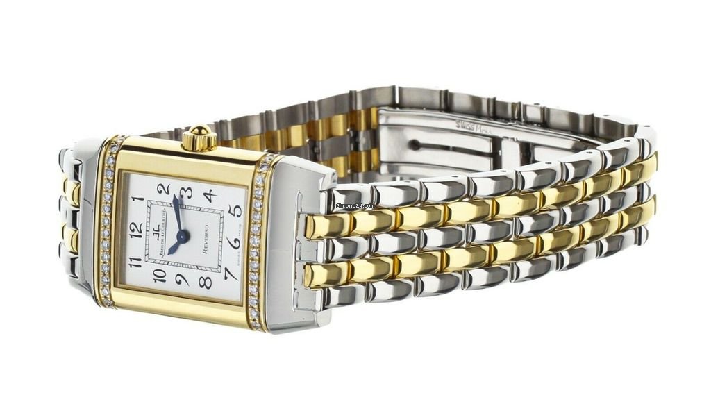 IMG_9081 Jaeger-LeCoultre Reverso Womens watch Quartz Gold Steel 265.5.08 Replica 6