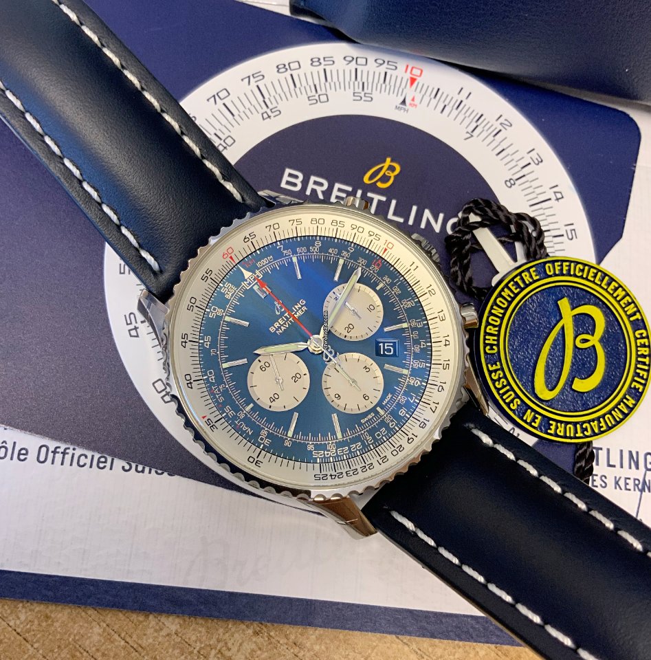 IMG_9081 Breitling Navitimer 01 (46 MM) Mens watch Unisex Automatic Steel AB0127211C1X1 Replica 6