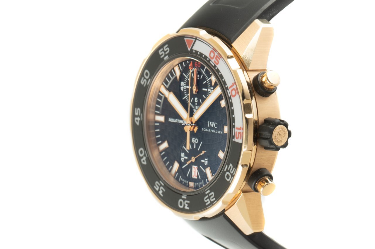 IMG_9081 IWC Aquatimer Chronograph Mens watch Unisex Automatic Yellow gold IW376905 Replica 6