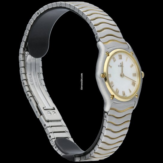 IMG_9081 Ebel Sportwave Womens watch Quartz Gold Steel 1090121 Replica 6
