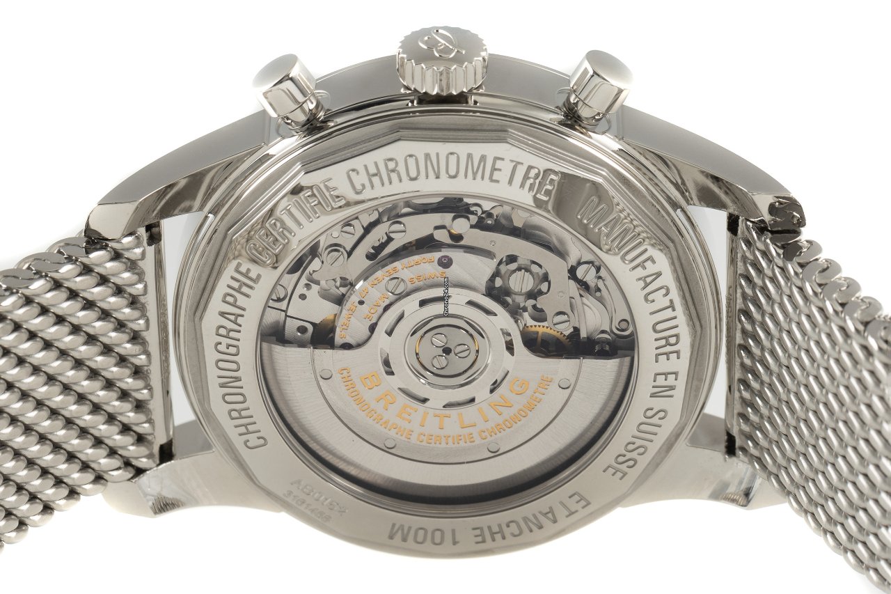 IMG_9081 Breitling Transocean Chronograph Mens watch Unisex Automatic Steel AB0152 Replica 6