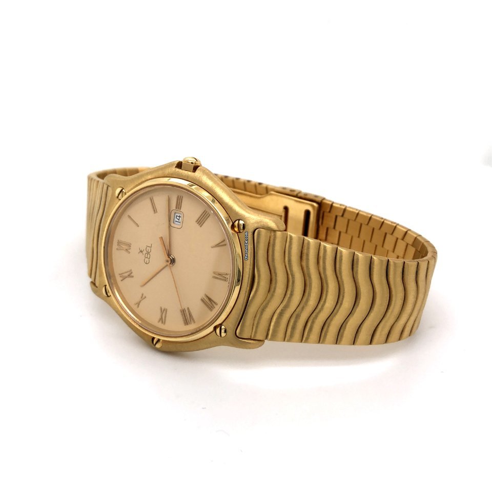 IMG_9081 Ebel Classic Mens watch Unisex Quartz Yellow gold 883903 Replica 6