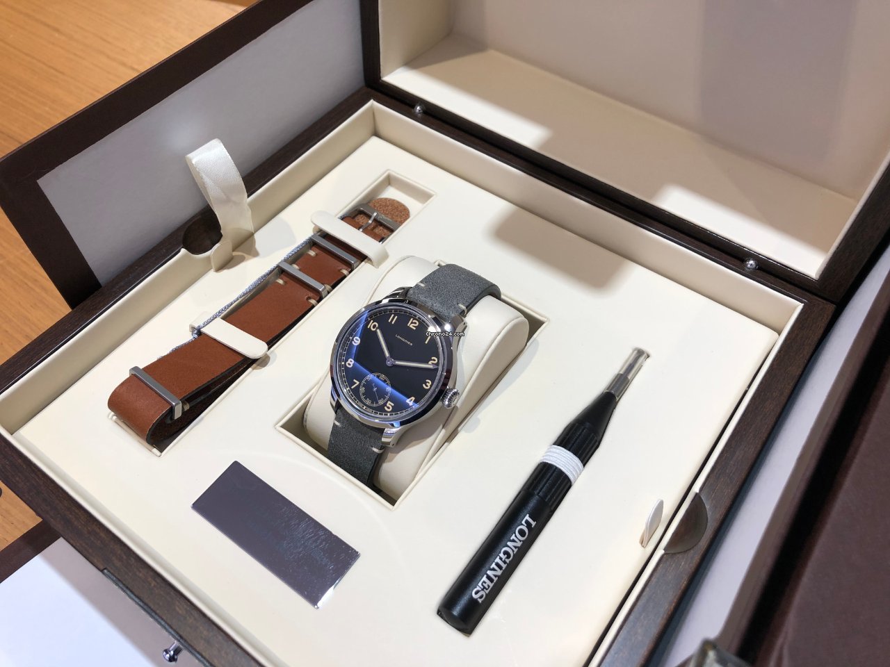 IMG_9081 Longines Heritage Mens watch Unisex Manual winding Steel L28264532 Replica 6