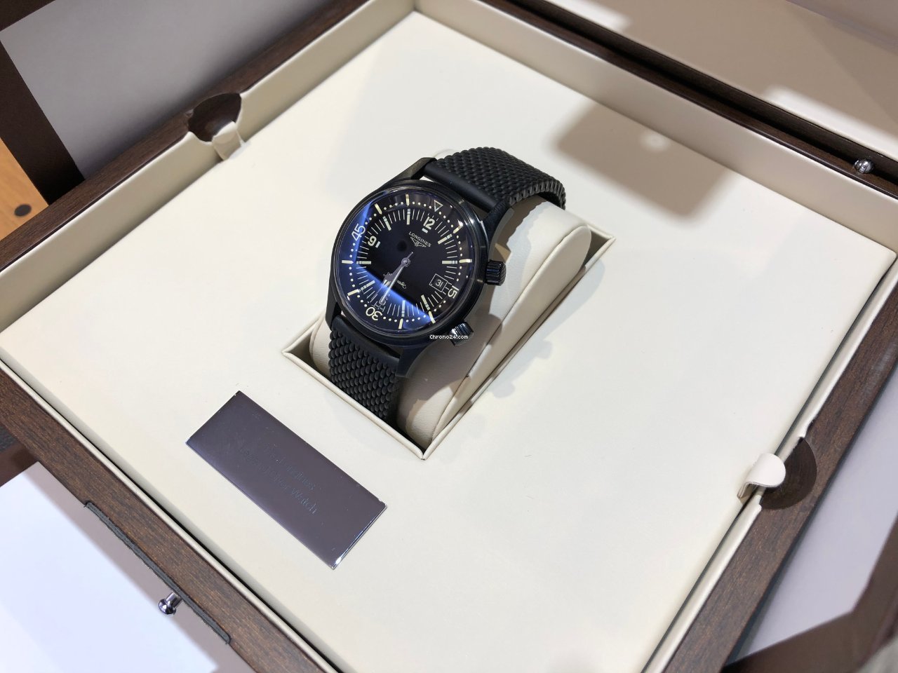 IMG_9081 Longines Legend Diver Mens watch Unisex Automatic Steel L37742509 Replica 6