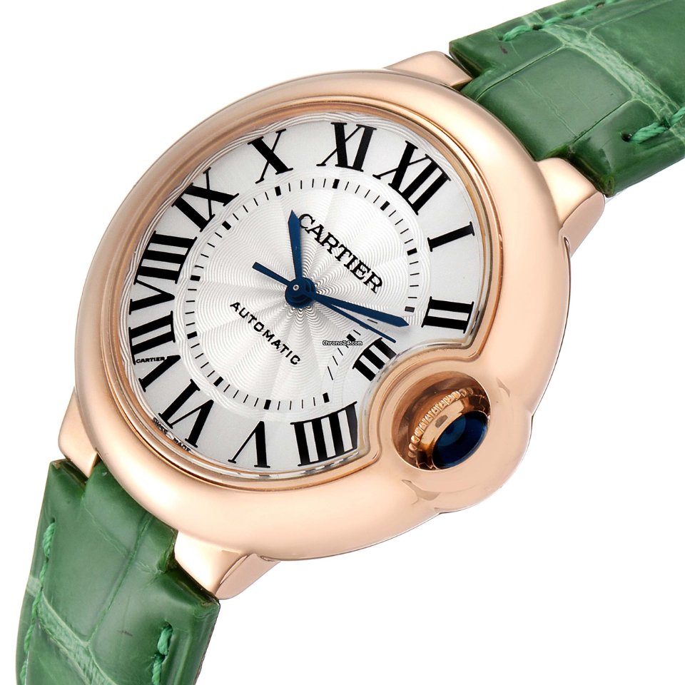 IMG_9081 Cartier Ballon Bleu 33mm Womens watch Automatic Rose gold W6920097 Replica 6