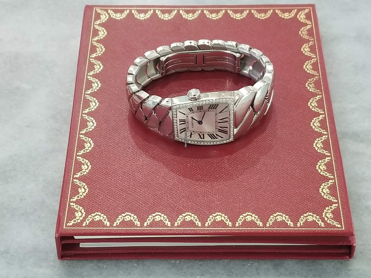 IMG_9081 Cartier La Dona de Cartier Womens watch Quartz White gold 2895 Replica 6