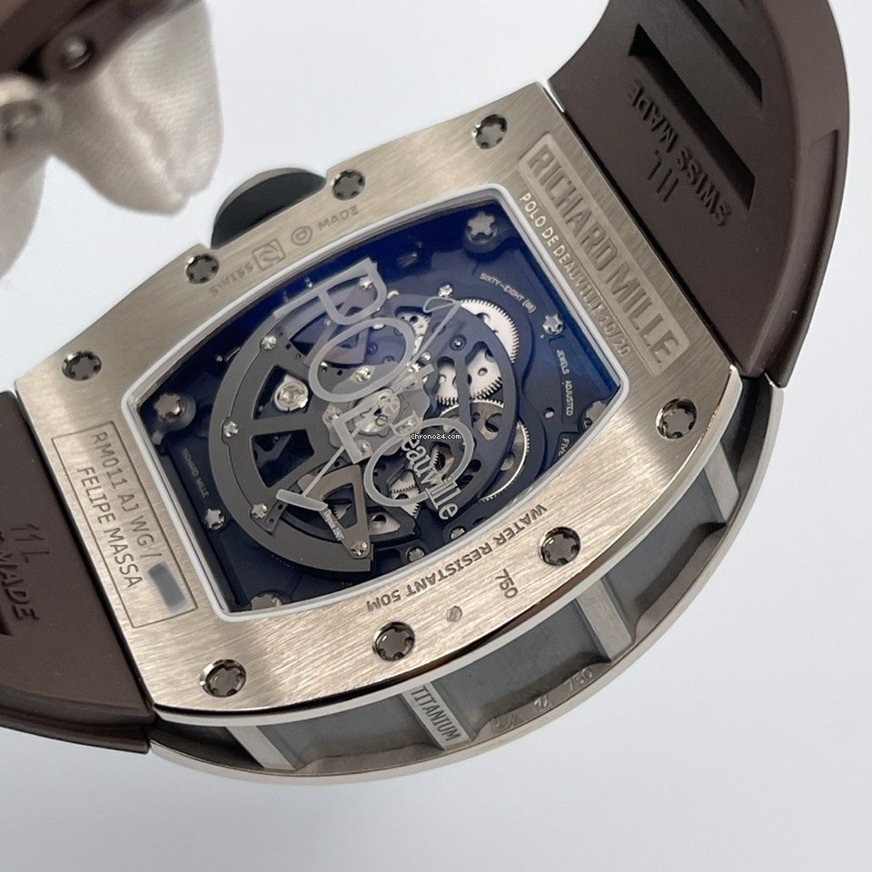 Richard Mille RM 011 Mens watch Unisex Automatic Gold Steel RM011-FM POLO De DEAUVILLE Replica 6