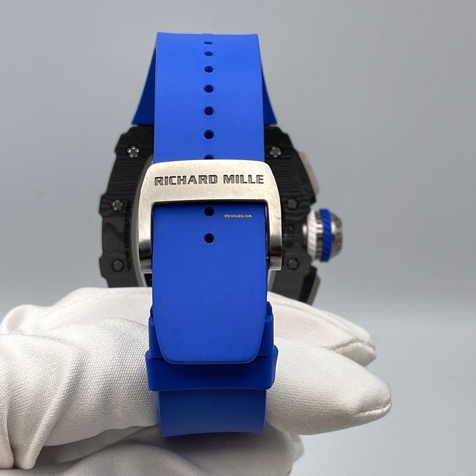 IMG_9081 Richard Mille RM 011 Mens watch Unisex Automatic Carbon Richard Mille RM11-04 Mancini Carbon TPT Replica 6