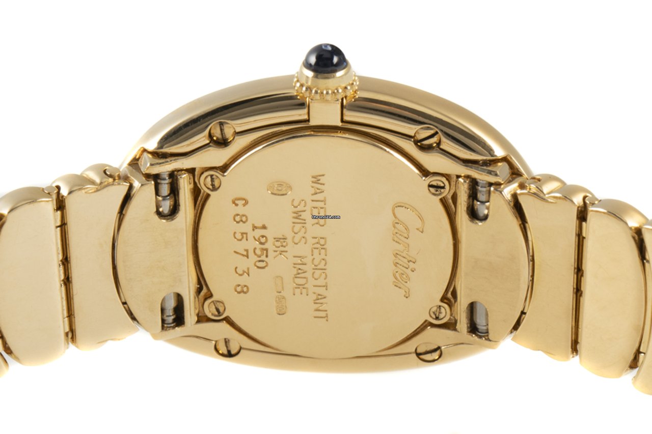 IMG_9081 Cartier Baignoire Womens watch Quartz Yellow gold 1950 Replica 6