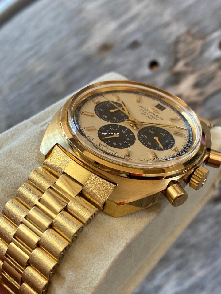 Movado Datron Mens watch Unisex Automatic Gold Steel 434-705-502 Replica 6