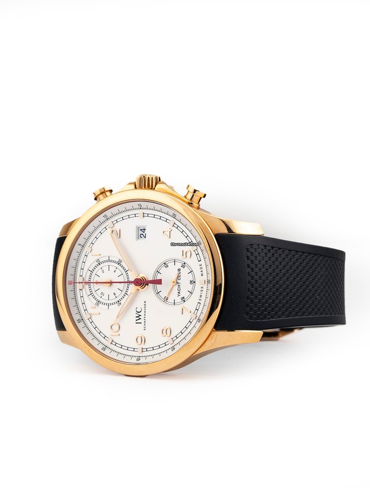 IMG_9081 IWC Portuguese Yacht Club Chronograph Mens watch Unisex Automatic Rose gold IW390501 Replica 6