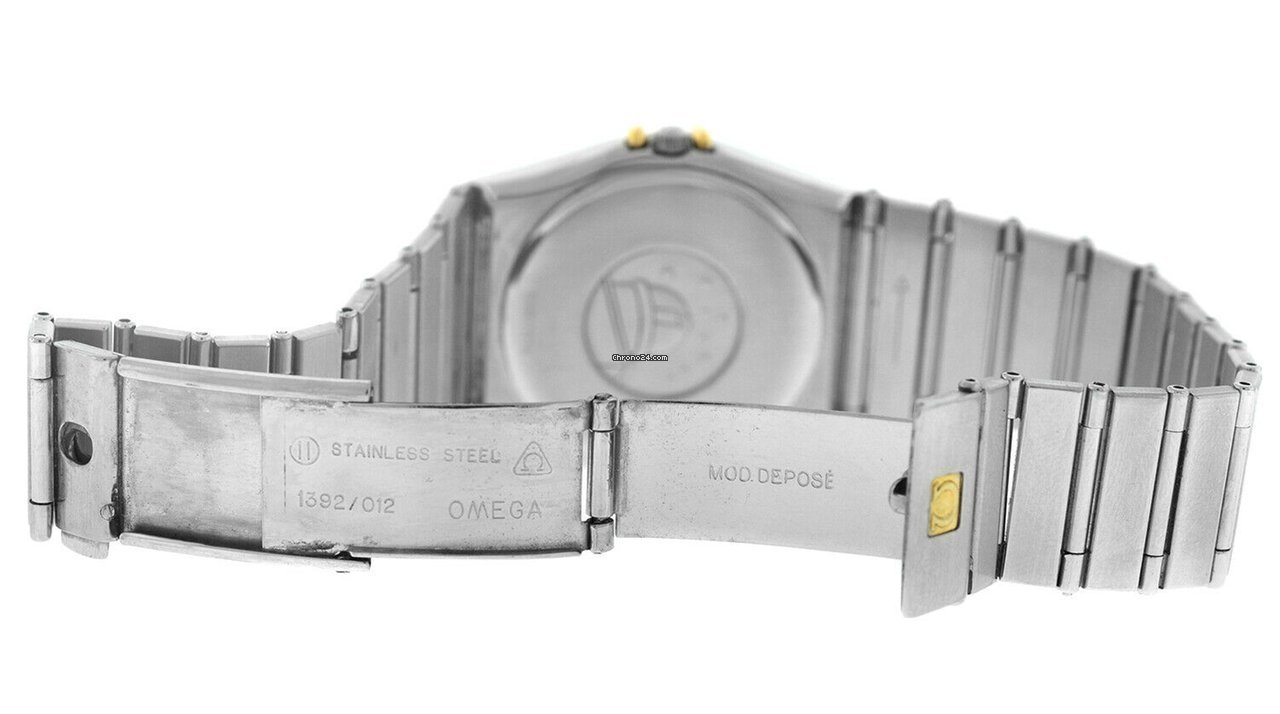 Omega Constellation Day-Date Mens watch Unisex Quartz Gold Steel 396.1069 Replica 6