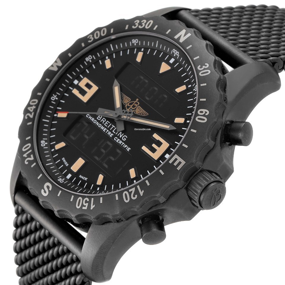 IMG_9081 Breitling Chronospace Military Mens watch Unisex Quartz Steel M78366 Replica 6