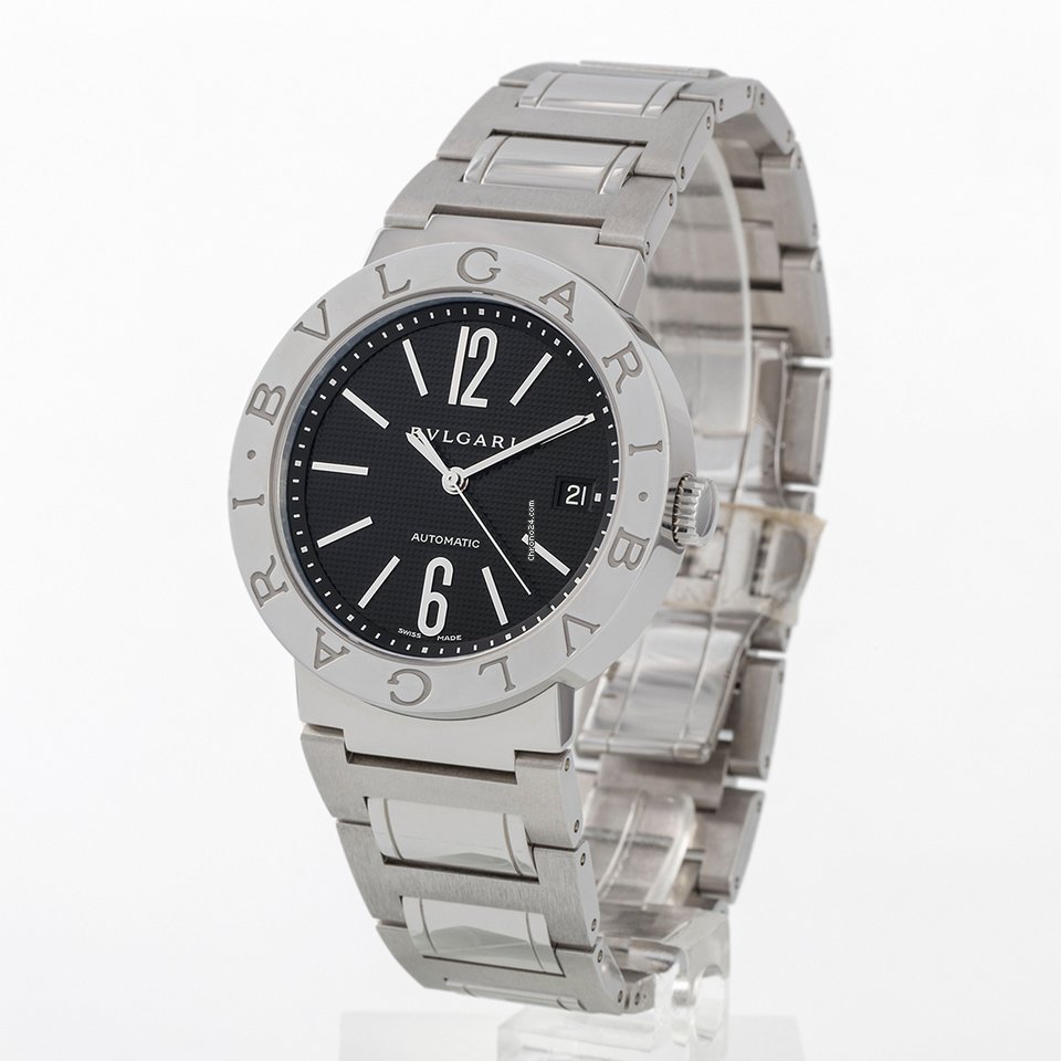 IMG_9081 Bulgari Bulgari Mens watch Unisex Automatic Steel BB 38 SS AUTO Replica 6