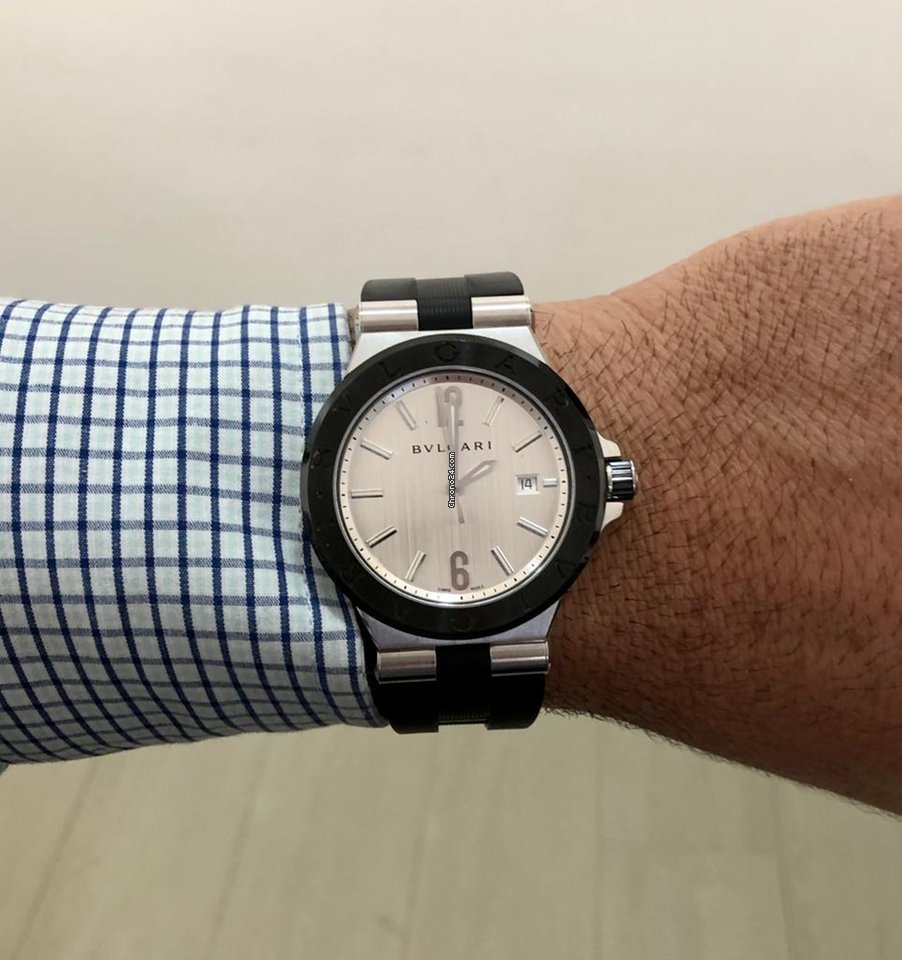 IMG_9081 Bulgari Diagono Mens watch Unisex Automatic Steel DG42BSCVD Replica 6
