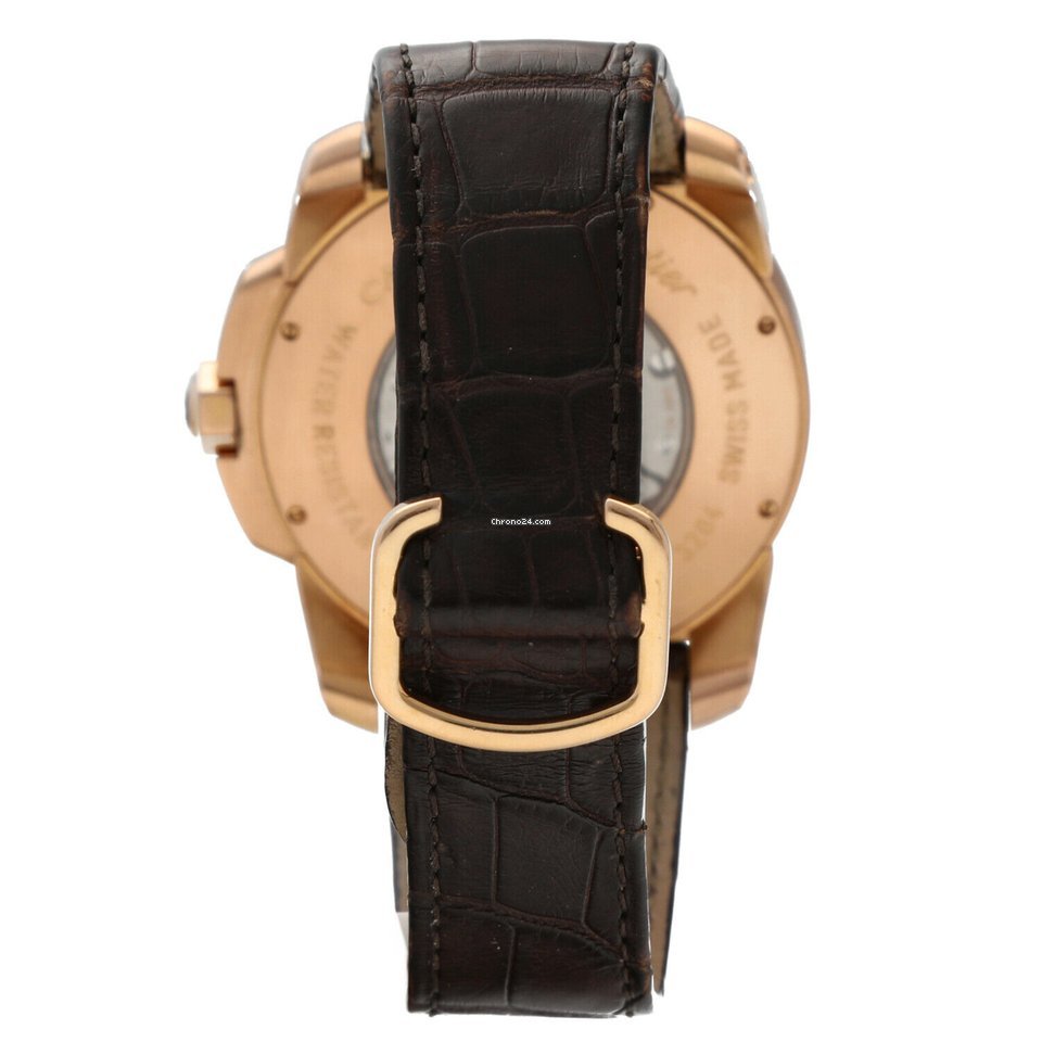 IMG_9081 Cartier Calibre de Cartier Mens watch Unisex Automatic Rose gold 3204 Replica 6