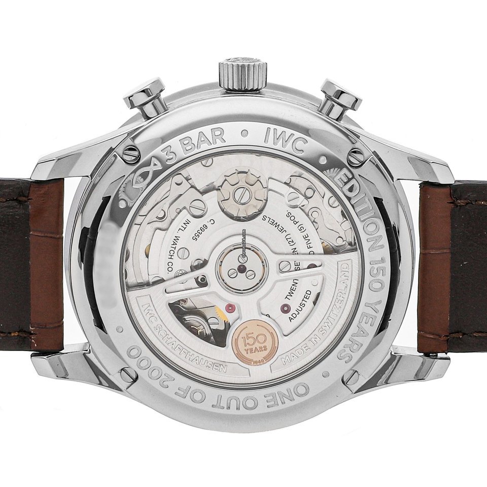 IMG_9081 IWC Portuguese Chronograph Mens watch Unisex Automatic Steel IW3716-02 Replica 6