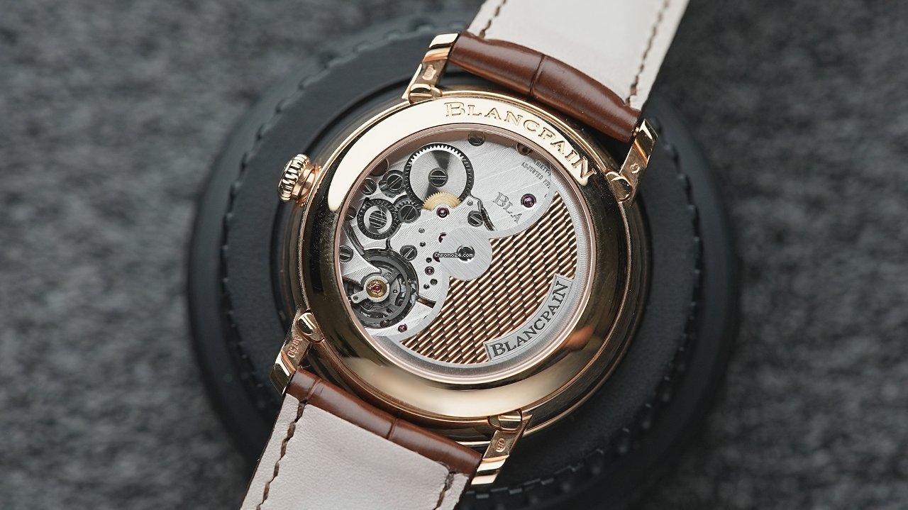 IMG_9081 Blancpain Villeret Quantieme Complet Mens watch Unisex Automatic Rose gold 6639-3637-55b Replica 6