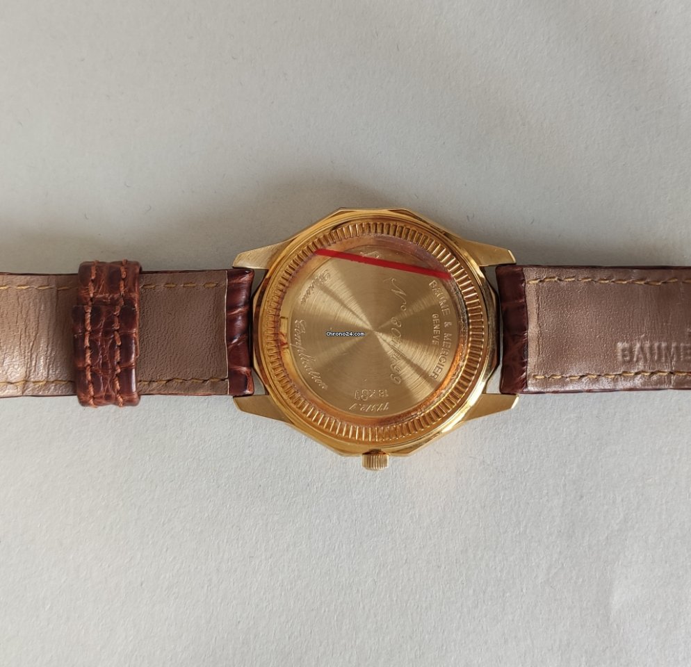 Baume & Mercier Riviera Mens watch Unisex Automatic Yellow gold M0A05793 Replica 6