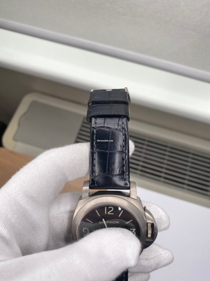 IMG_9081 Panerai Luminor Base Mens watch Unisex Manual winding Steel PAM 00176 Replica 6