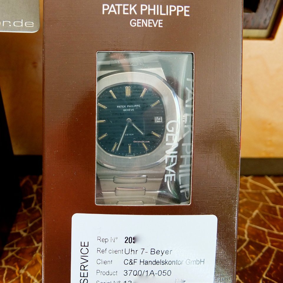 IMG_9081 Patek Philippe Nautilus Mens watch Unisex Automatic Steel 3700 PP Nautlius Jumbo Stahl Beyer + 3700 GG G1belin -41mm Sammlerpaket Replica 6