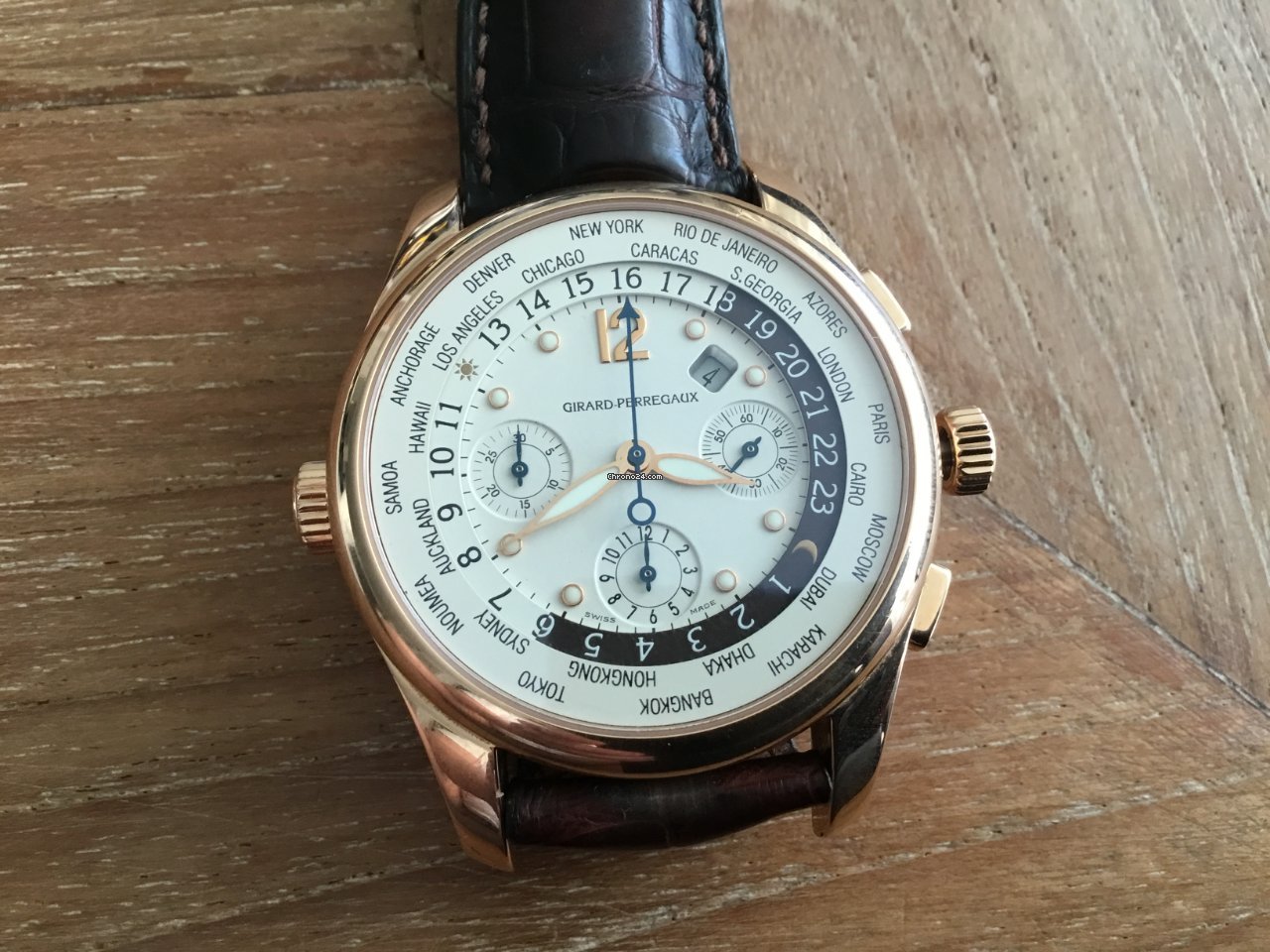 IMG_9081 Girard Perregaux WW.TC Mens watch Unisex Automatic Rose gold 49800-0-52-1041 Replica 6