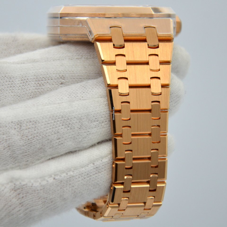 IMG_9081 Audemars Piguet Royal Oak Lady Womens watch Automatic Rose gold 15451OR.ZZ.1256OR.02 Replica 6