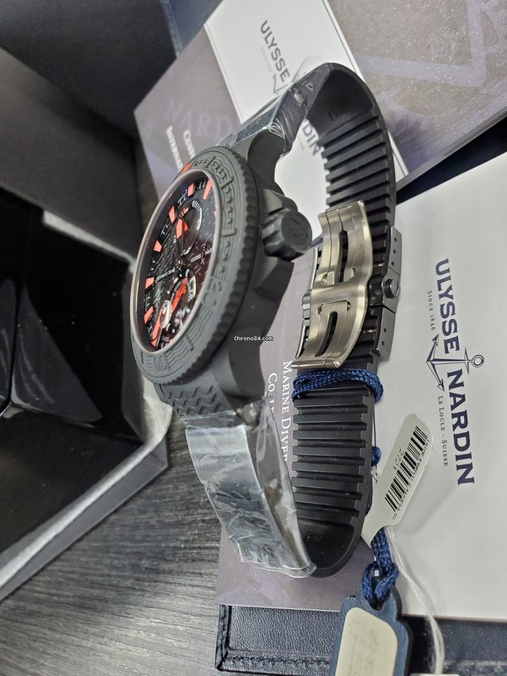 IMG_9081 Ulysse Nardin Diver Black Sea Mens watch Unisex Automatic Steel 263-92-3C Replica 6