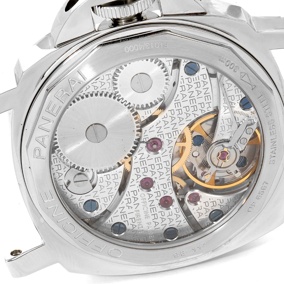IMG_9081 Panerai Luminor Marina Mens watch Unisex Manual winding Steel PAM00113 Replica 6