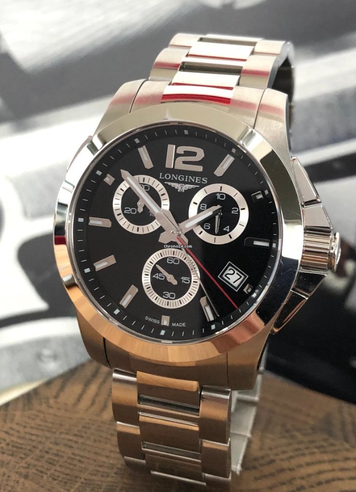 IMG_9081 Longines Conquest Mens watch Unisex Quartz Steel L3.702.4.56.6 Replica 6