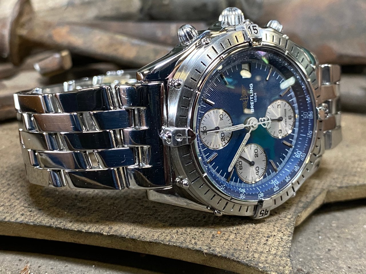 IMG_9081 Breitling Chronomat Mens watch Unisex Automatic Steel A13047 Replica 6