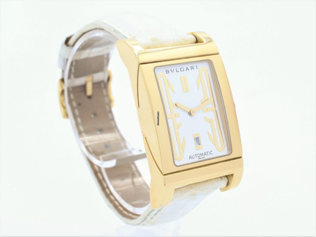 IMG_9081 Bulgari Rettangolo Mens watch Unisex Automatic Yellow gold RT 45 G Replica 6