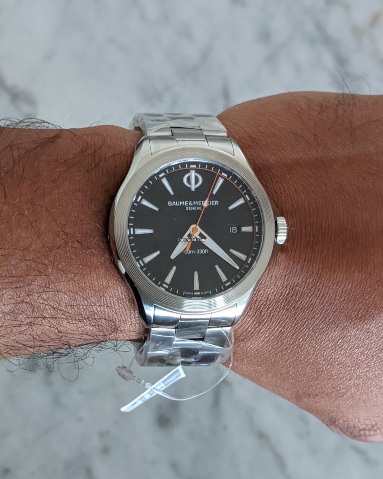 Baume & Mercier Clifton Mens watch Unisex Quartz Steel 10412 Replica 6