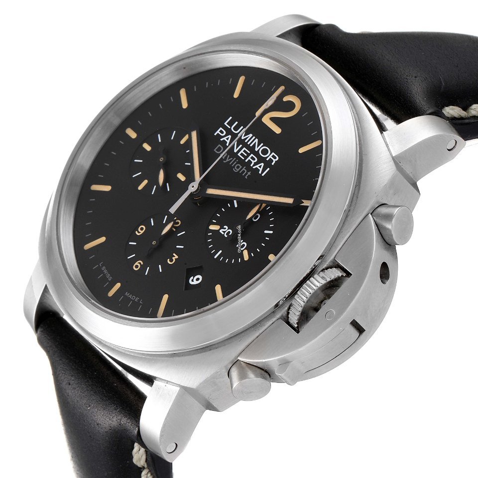 IMG_9081 Panerai Luminor Chrono Mens watch Unisex Automatic Steel PAM00356 Replica 6