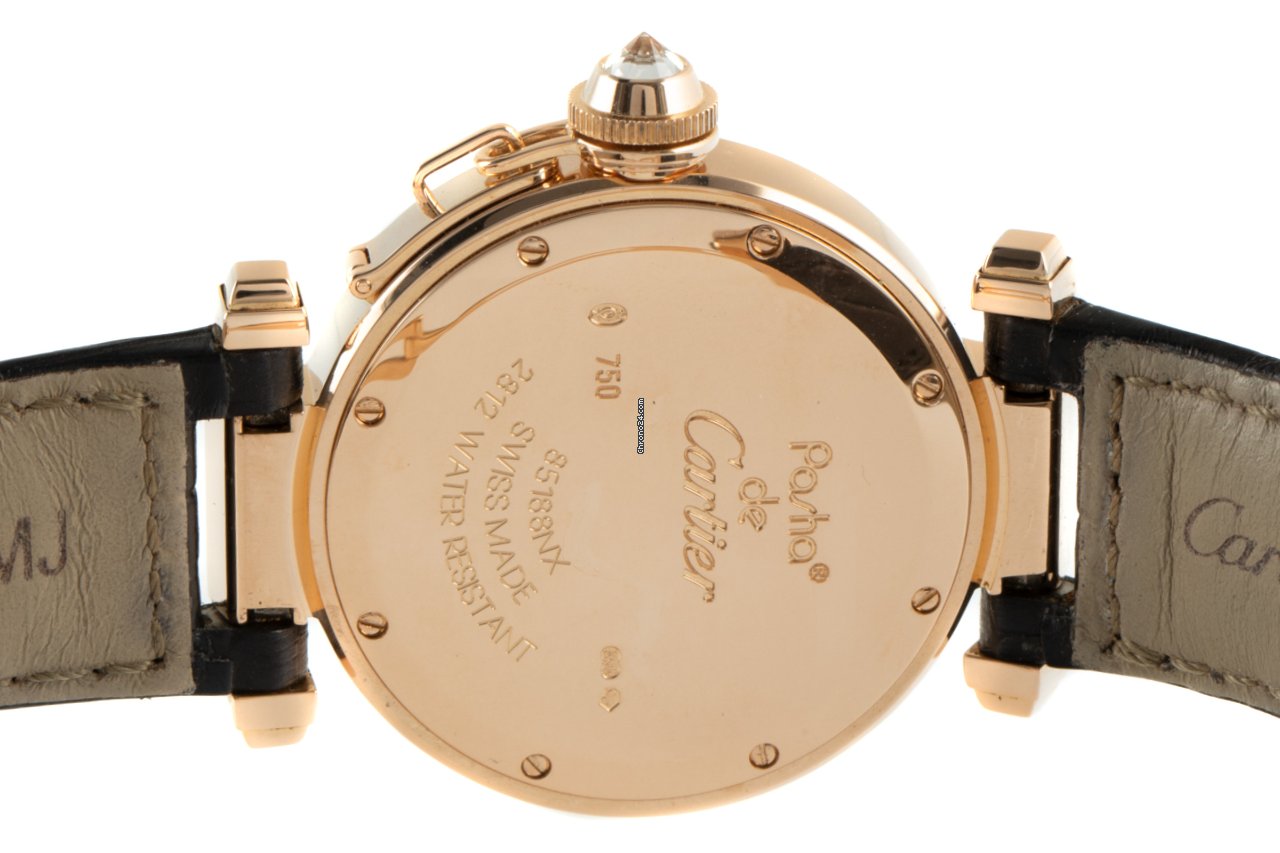 Cartier Pasha Womens watch Quartz Red gold 2812 Replica 6