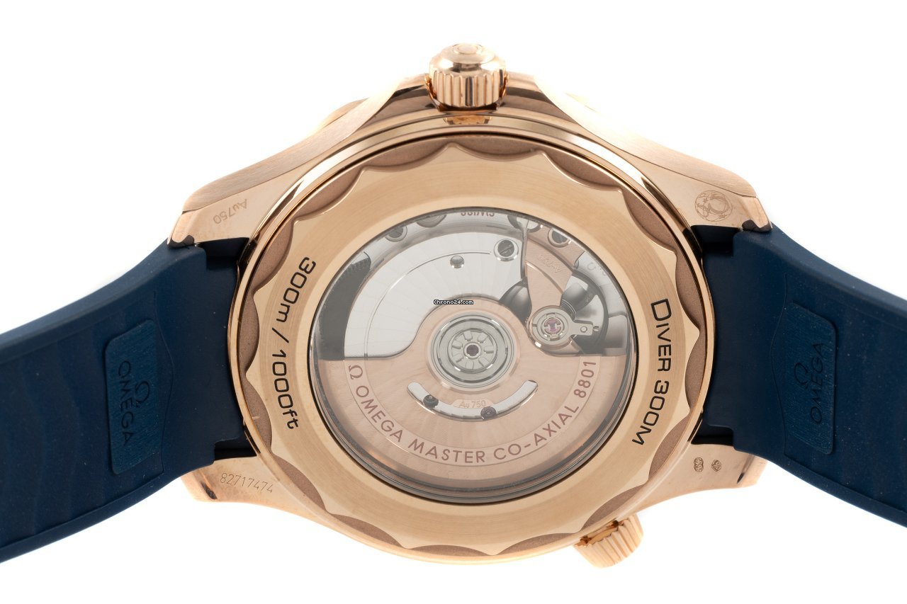 IMG_9081 Omega Seamaster Diver 300 M Mens watch Unisex Automatic Red gold 210.62.42.20.03.001 Replica 6