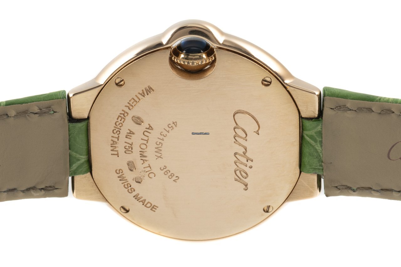 IMG_9081 Cartier Ballon Bleu 33mm Womens watch Automatic Red gold WE902063 Replica 6