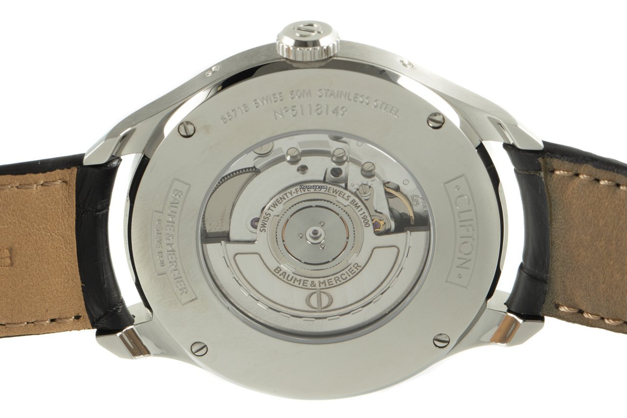 IMG_9081 Baume & Mercier Clifton Mens watch Unisex Automatic Steel MOA10055 Replica 6