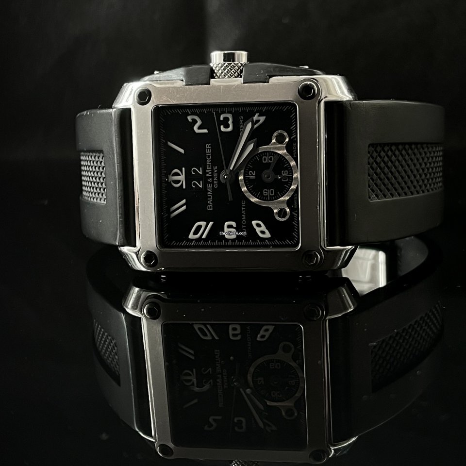IMG_9081 Baume & Mercier Hampton Mens watch Unisex Automatic Steel Baume & Mercier Hampton square XL Dual Timer Replica 6