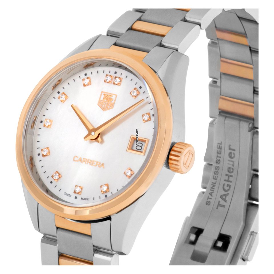 IMG_9081 TAG Heuer Carrera Lady Womens watch Quartz WAR1352.BD0779 Replica 6