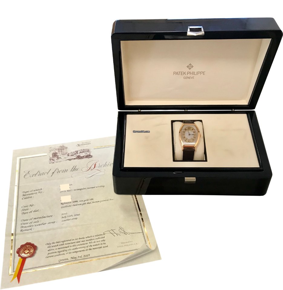 IMG_9081 Patek Philippe Gondolo Mens watch Unisex Manual winding Rose gold 5098R Replica 6